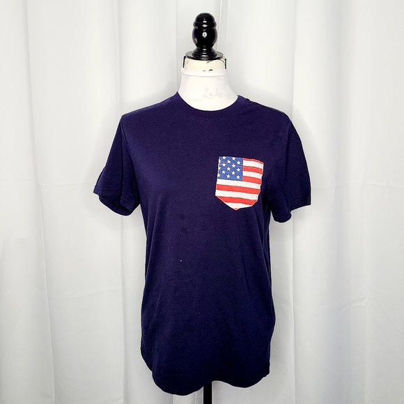 FIFTH SUN Flag Pocket Tee   B - Picture 4 of 8